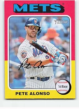 Amazon.com: 2024 Topps Heritage Baseball #410 Pete Alonso