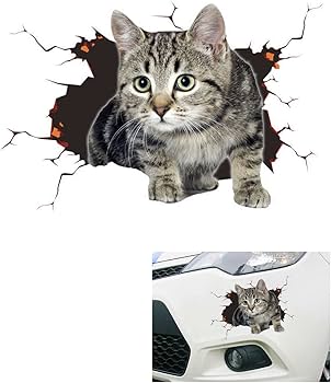 COYUN Autostickers met katten, creatieve stickers voor auto of