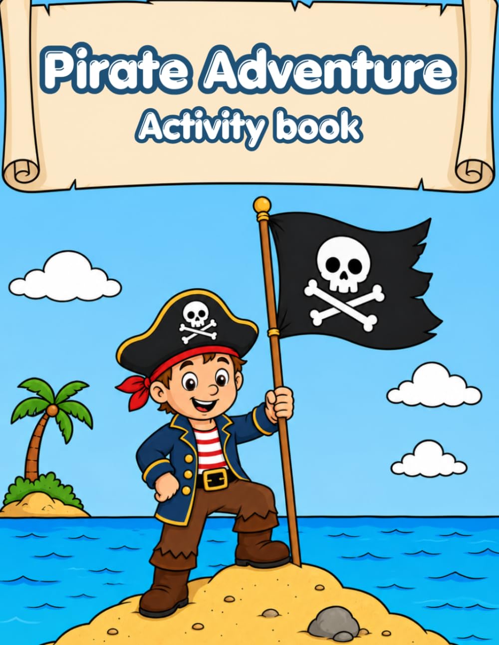 Pirate adventure activity book: 120 pages for kids ages 4-8