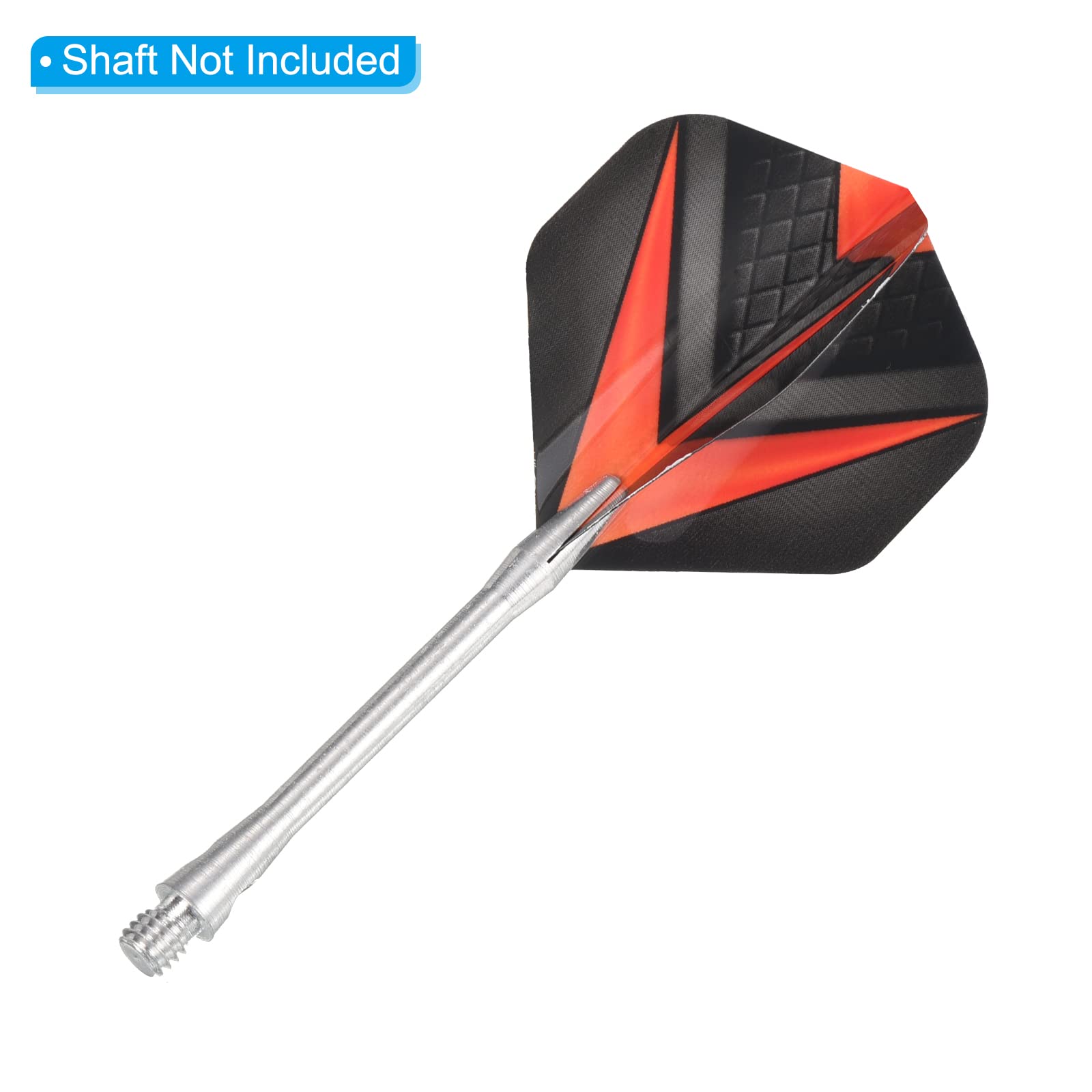 PATIKIL Dart Flights, 12 Pack PET Standard Darts Accessories Replacement Parts for Soft Tip Steel Tip V Style, Black, Orange - Image 4