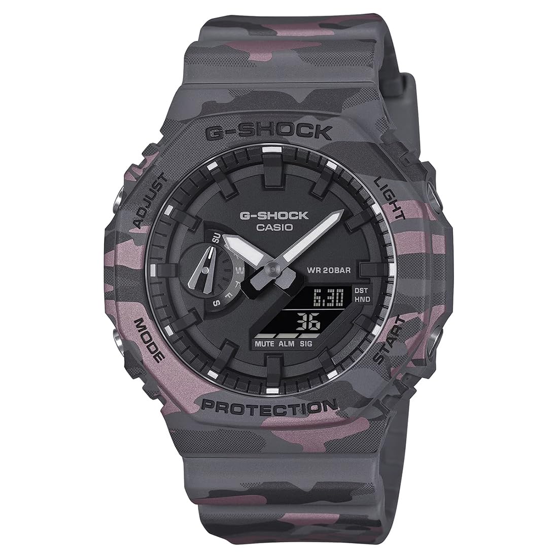 Casio GA-2100CM-8ADR Kol Saati, G-Shock, Analog / Digital,…