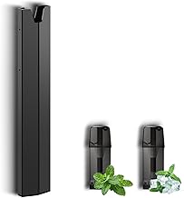 ECOCCO Electronic Cigarette Starter Kit Compatible Doctor Stick TYPEX DR.STICK TYPEX Compatible, Includes 2 Menthol Cartridges, No Nicotine Tar, Black