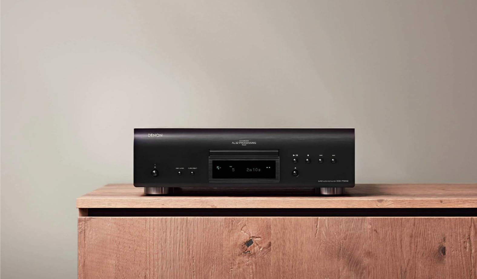 Denon DCD-1700NE - Reproductor de CD/SACD, Color Negro