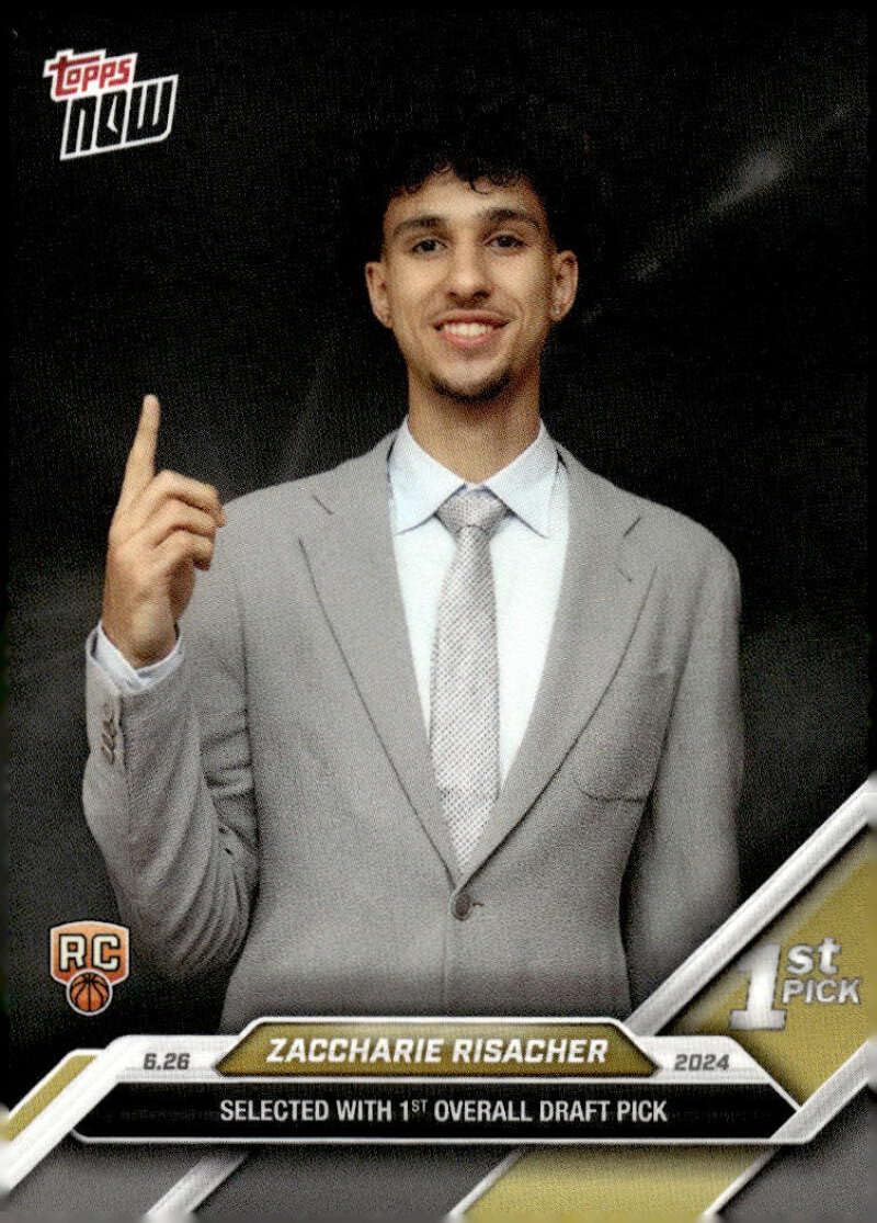 Amazon.com: ZACCHARIE RISACHER RC 2024 Topps NOW ROOKIE #1 Hawks