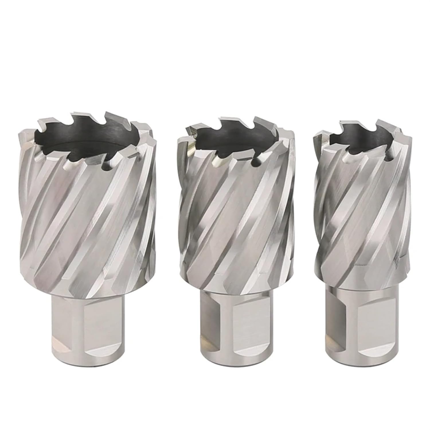 12-60X25mm HSS Annular Core Drill Bit 19mm Weldon Shank Hollow Hole Saw for Metal Steel Tool 1Pcs(36mmX25mm)