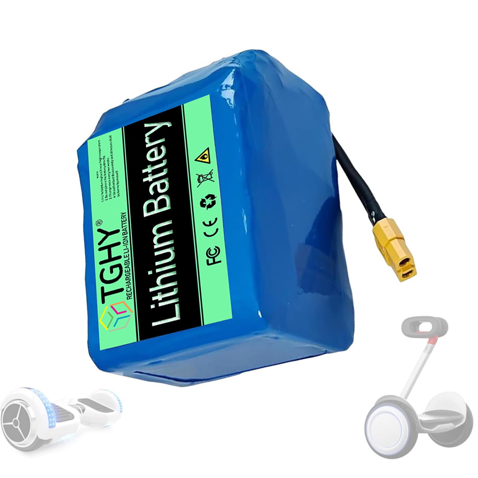 TGHY Batería para Patinete eléctrico 7S2P de 24 V y 4000 mAh, batería de Iones de Litio de 29,4 V y 4 Ah para Patinete eléctrico de Equilibrio de 96 W, Accesorio de Repuesto