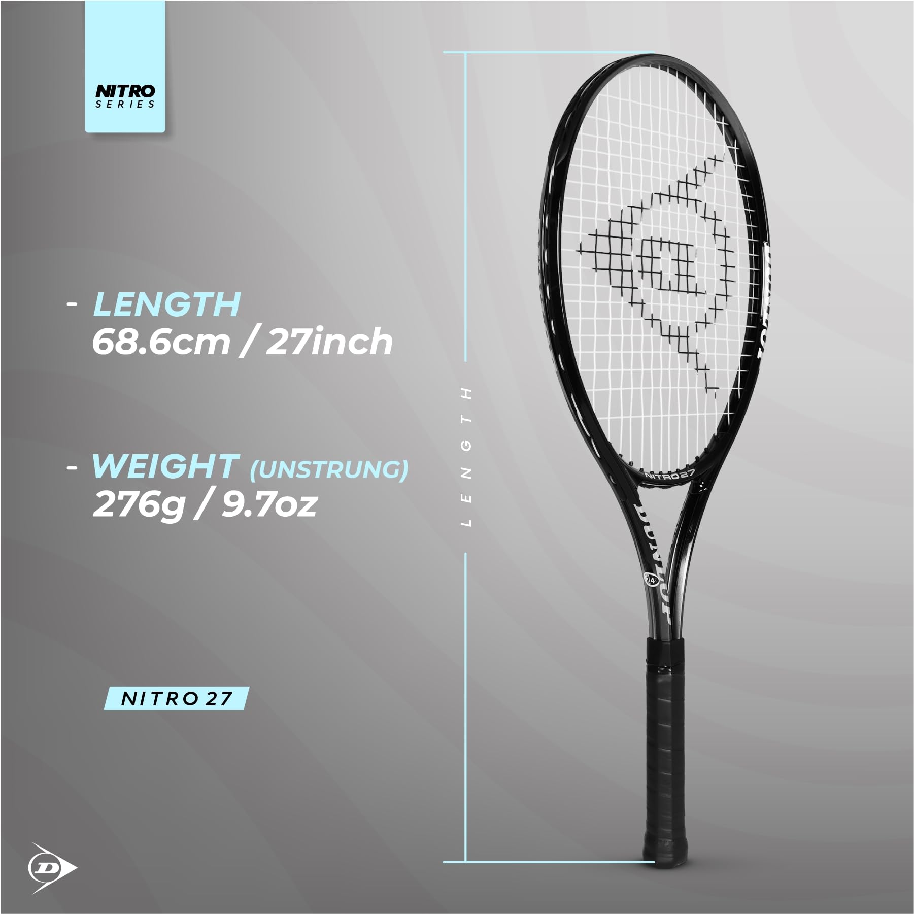 Dunlop Nitro 27 Iches - Racchetta da tennis