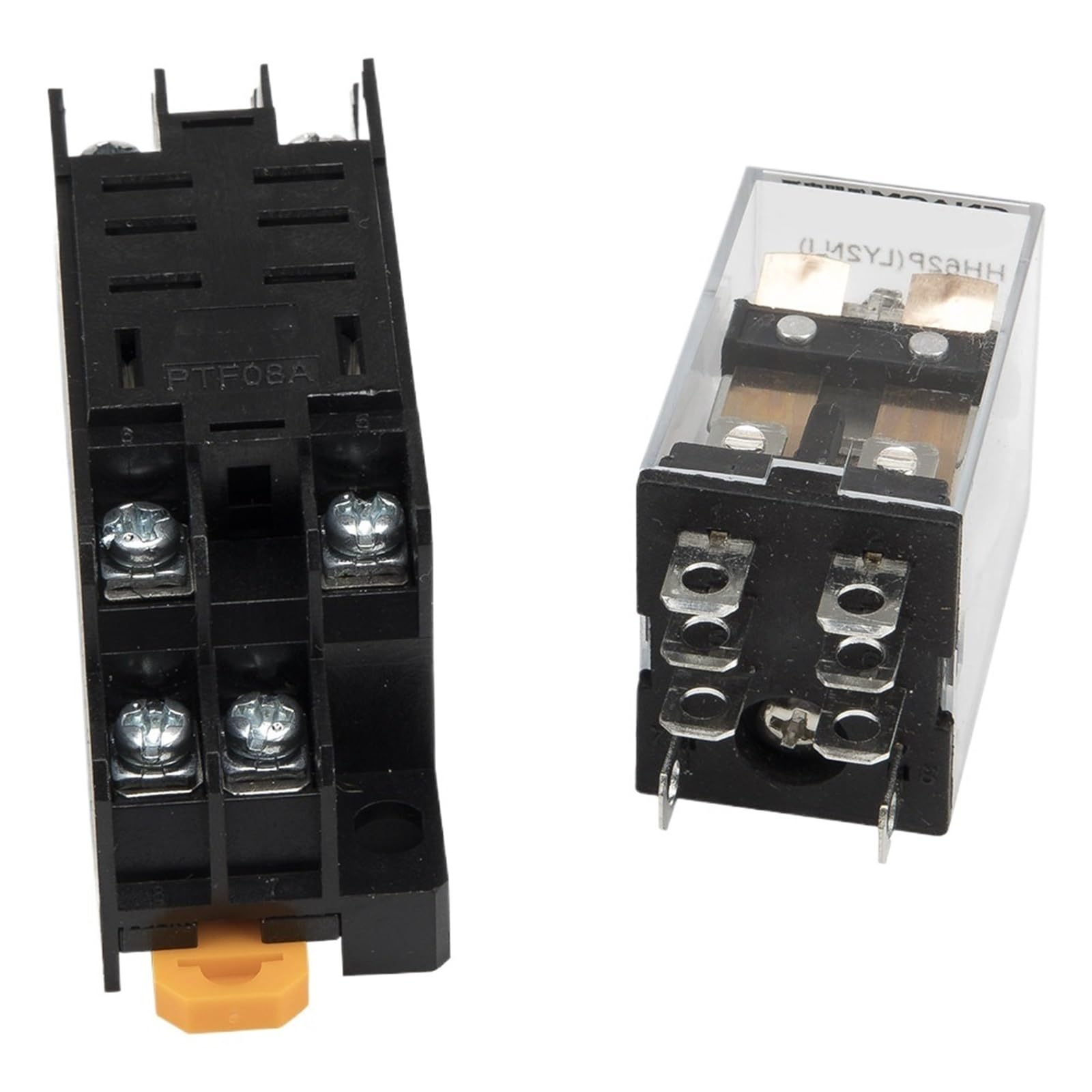 Relé electromagnético con indicador LED, lote de 10 unidades, con base de zócalo, serie LY2 HH62P, CA 220 V, 110 V, 24 V, 12 V, LY2NJ HH62PL(12VDC)