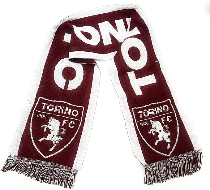 Prodotto ufficiale Generico Sciarpa Jacquard da Stadio Supporters Forza Toro Calcio granata
