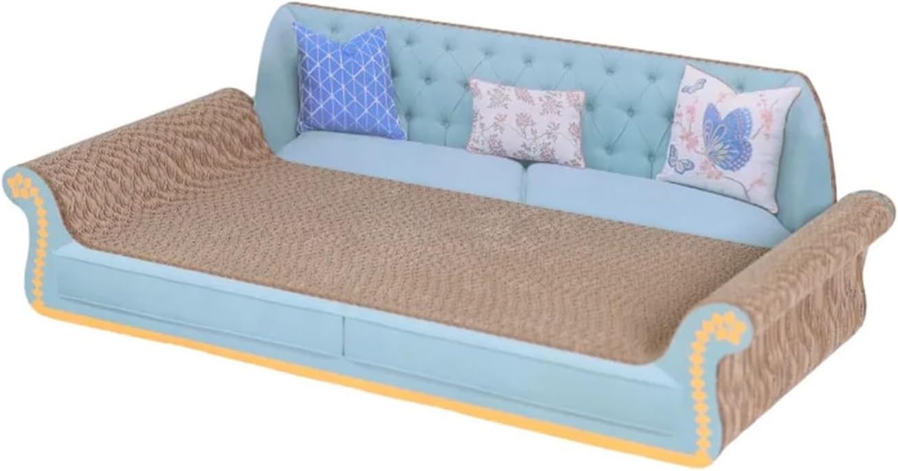 ソファ型猫用爪とぎベッド - 段ボール製