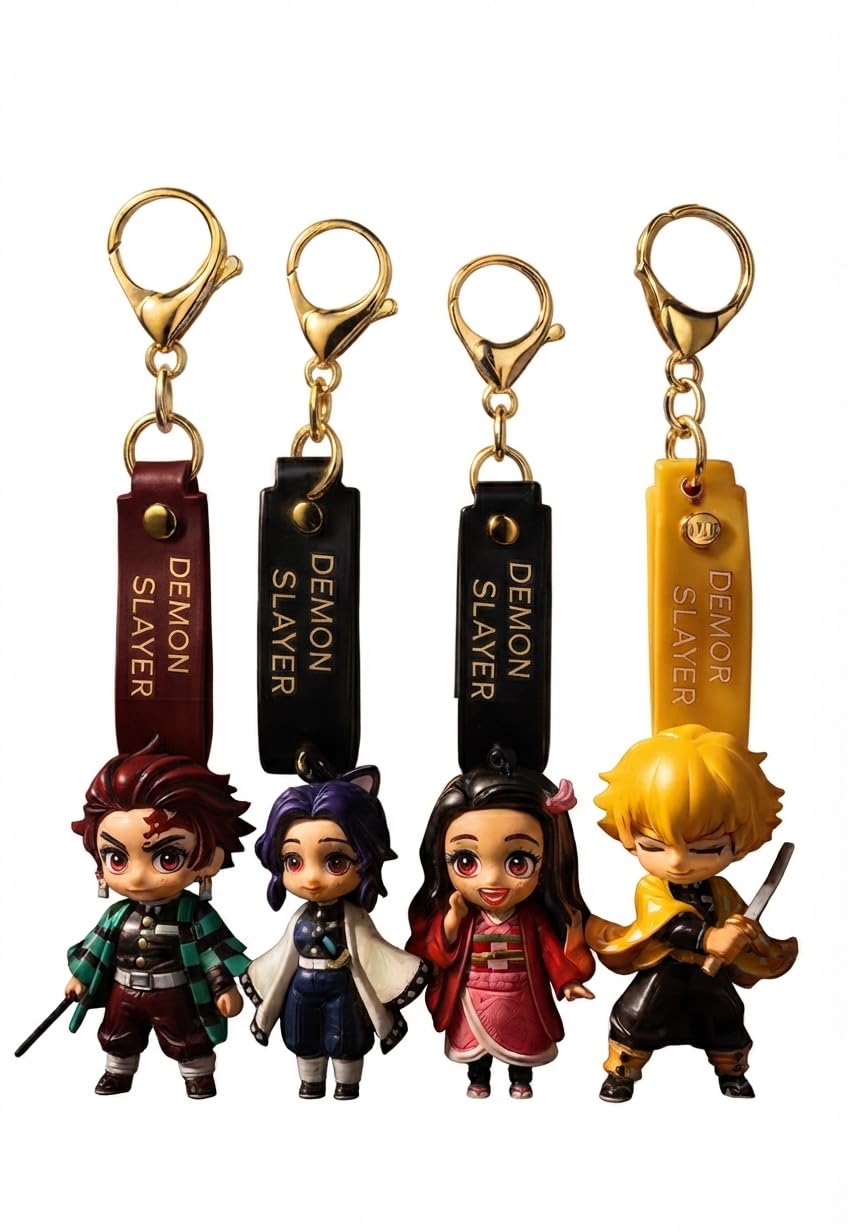 Limited Edition Demon Slayer Anime Tanjiro Nezuko Zenitsu Shinobu Pack of 4-image-20