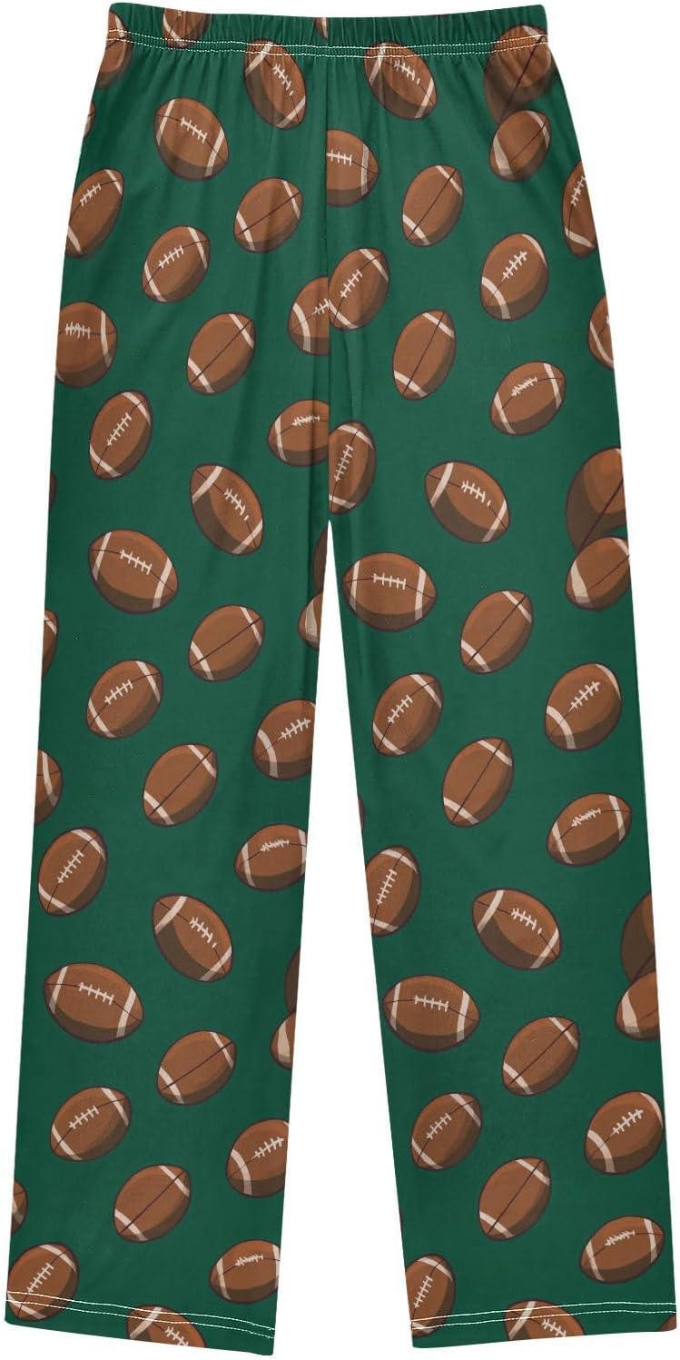 Pattern Of Fishing Themed Lounge Pajama Pants Soft PJ Bottoms for Sleepwear Ages 6-14 Years - Image 4