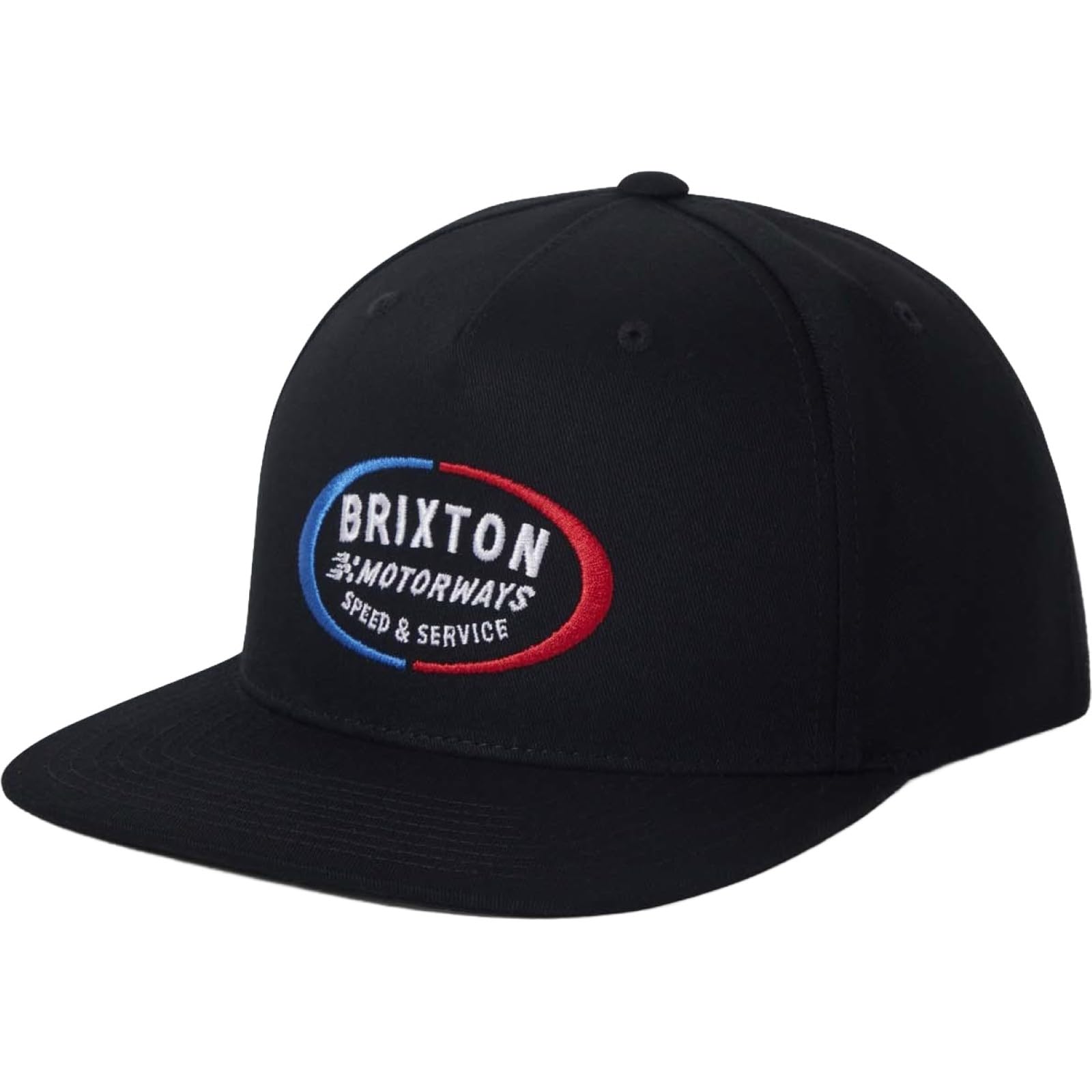 BRIXTON Mens Rhett Snapback Baseball Cap - Black