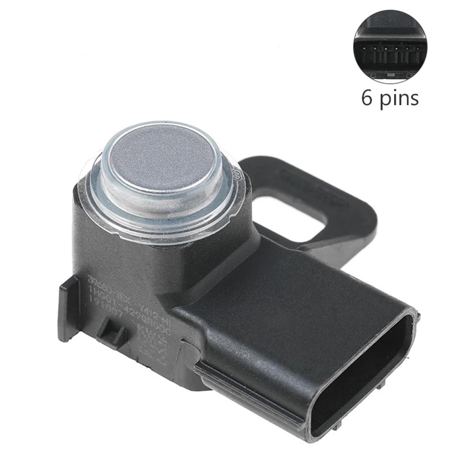 Sensori di parcheggio retromarcia 39680-TEX-Y412-M1 Sensori radar di assistenza al parcheggio a 6 pin Parktronic PDC per Honda Civic parti(Black)