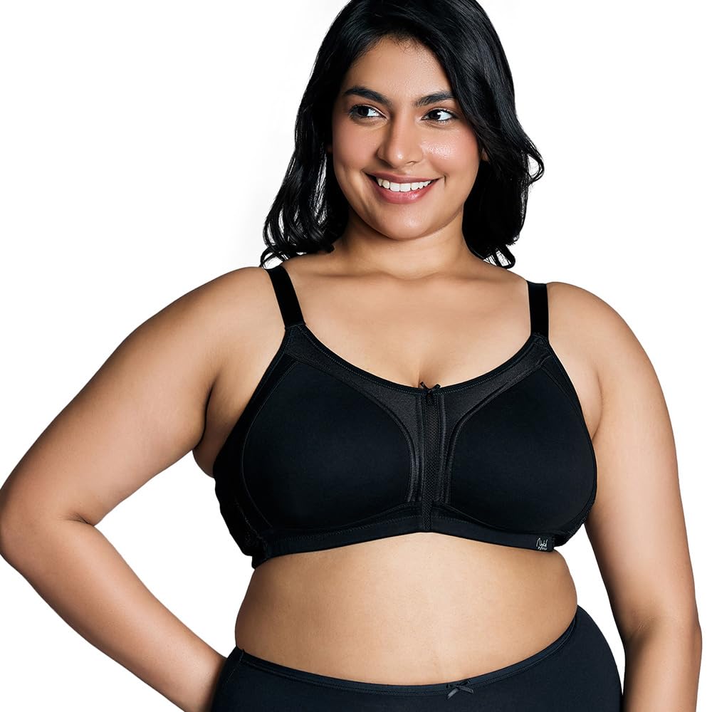 NYKD Women's Cotton Non-Padded Wire Free Casual Full Coverage Bra
