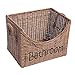 Produktbild Vintage-Line Aufbewahrungsbox Bathroom XL Korb Deko Badezimmeraccessoire ca. 32 x 22 cm Rattan