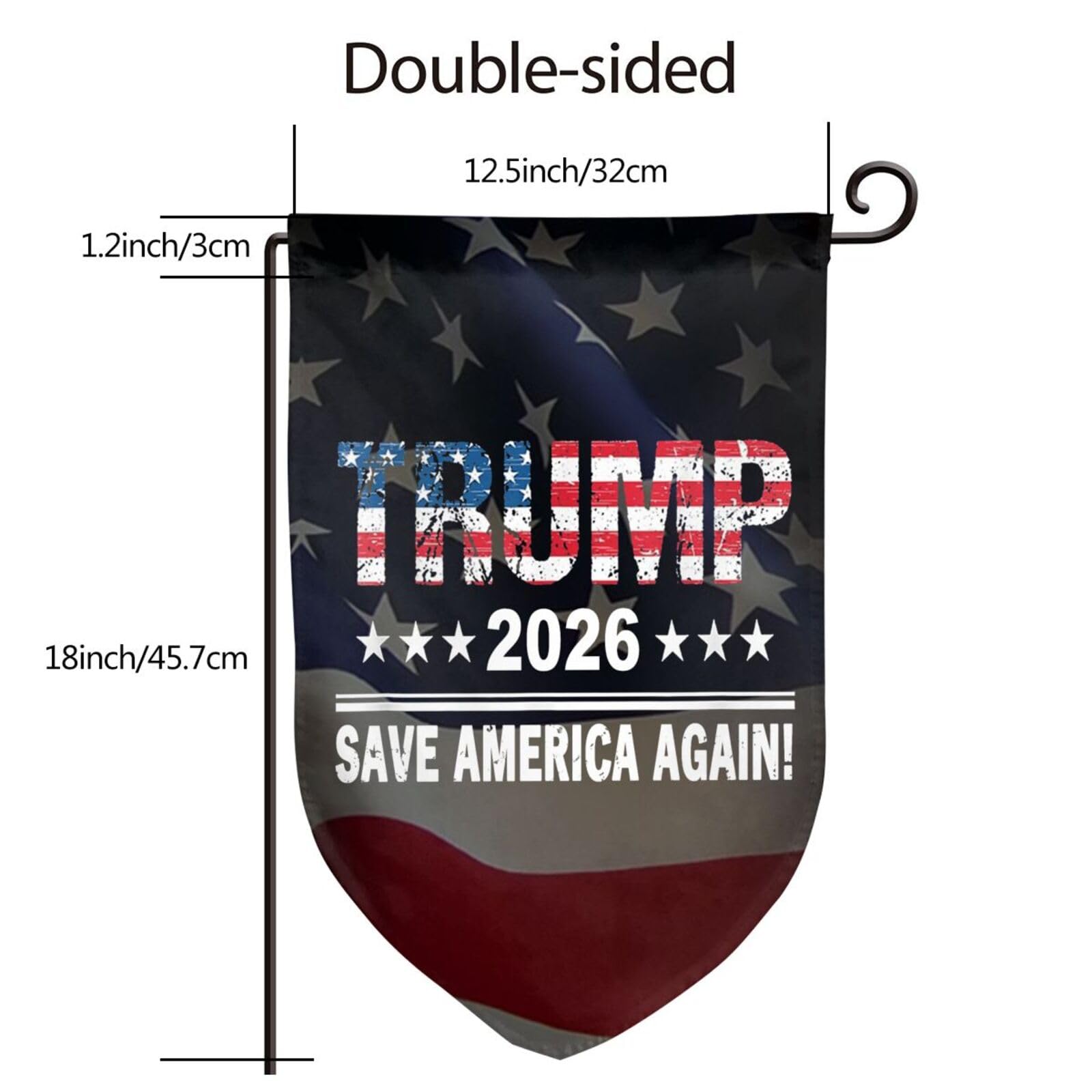 Amazon.com : Trump 2026 Save America Again Flag 12.5 x18 Inch