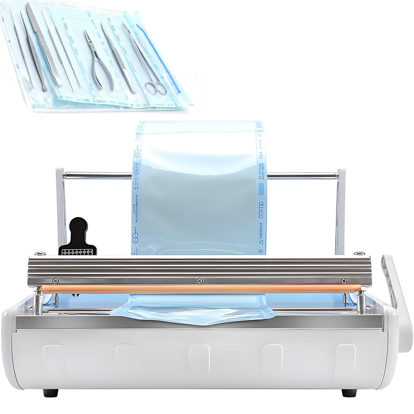 Sigillante portatile per sacchetti di sterilizzazione per disinfezione, temperatura regolabile, 0-25 cm, per apparecchiature dentali mediche imballaggi puliti