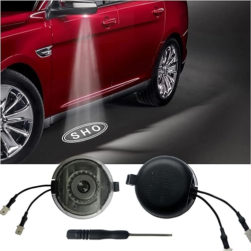 OKL CPARTS Luces de charco de espejo lateral, alta definición que nunca se desvanecen, luces LED con logotipo proyector, sombra fantasma, para