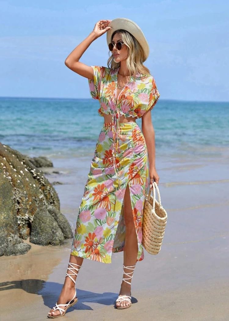 two piece dresses for beach COOL AND CASUAL Co Ord Set Women Dress for Dress for Women Western (Medium, Multicolour) casual beach outfits neck%0D%0ASleeveless%0D%0AFloral%20detail%0D%0AExposed%20zipper%20at%20back%0D%0AGentle%20Dry%20Clean%20Only%0D%0ALength%3A%20Maxi%0D%0A%0D%0AMATERIAL%3A%0D%0A%0D%0APolyester%20%2B%20Cotton%0D%0AHigh%20quality%20durable%20fabric DDD Jovani Short and Cocktail Numero di scarpa:36