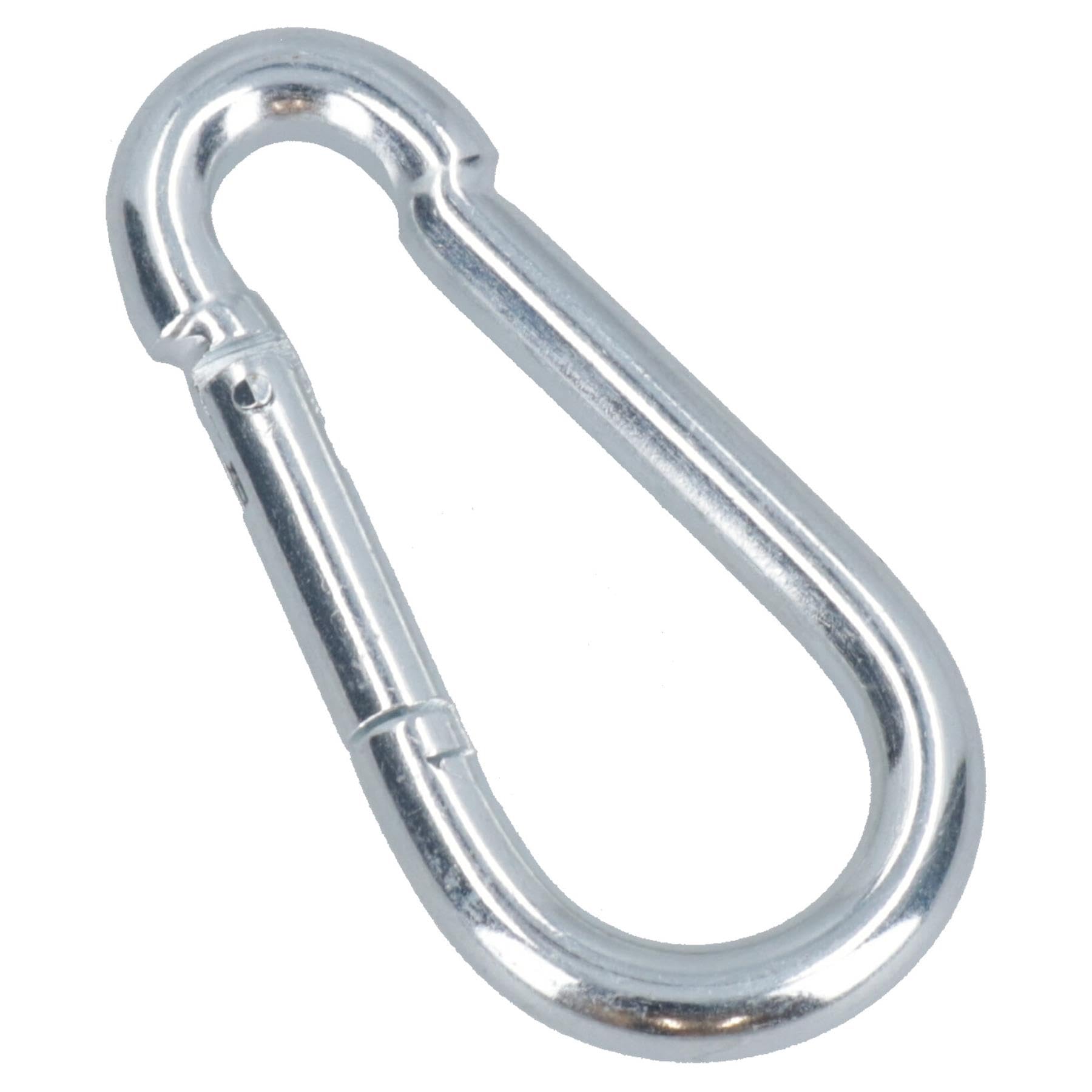 Mosquetón con resorte, 10 mm x 100 mm, capacidad de 250 kg