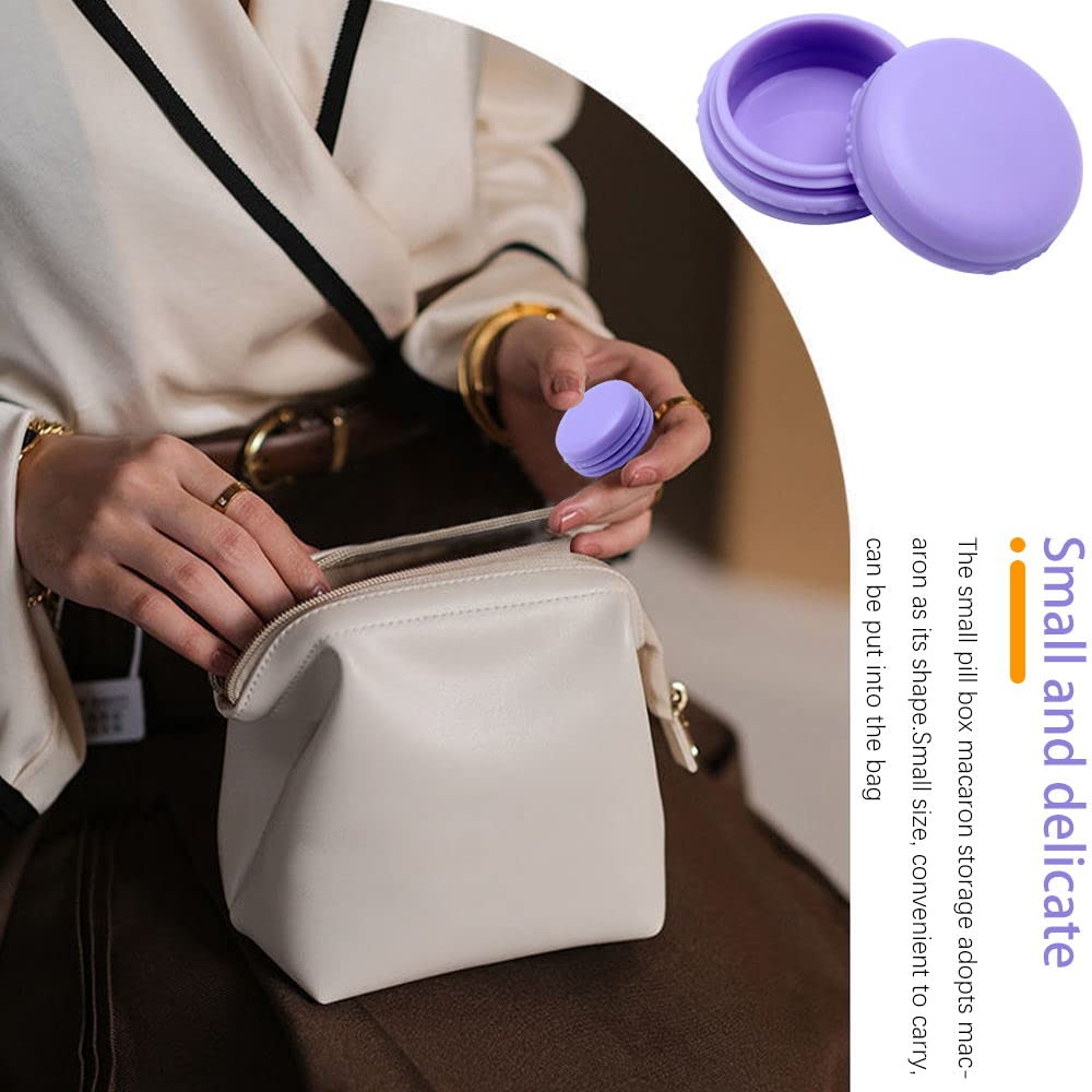 6 Mini Boîtes De Rangement Macaron - Pour Bijoux, Pilules, Petits Objets, étanches