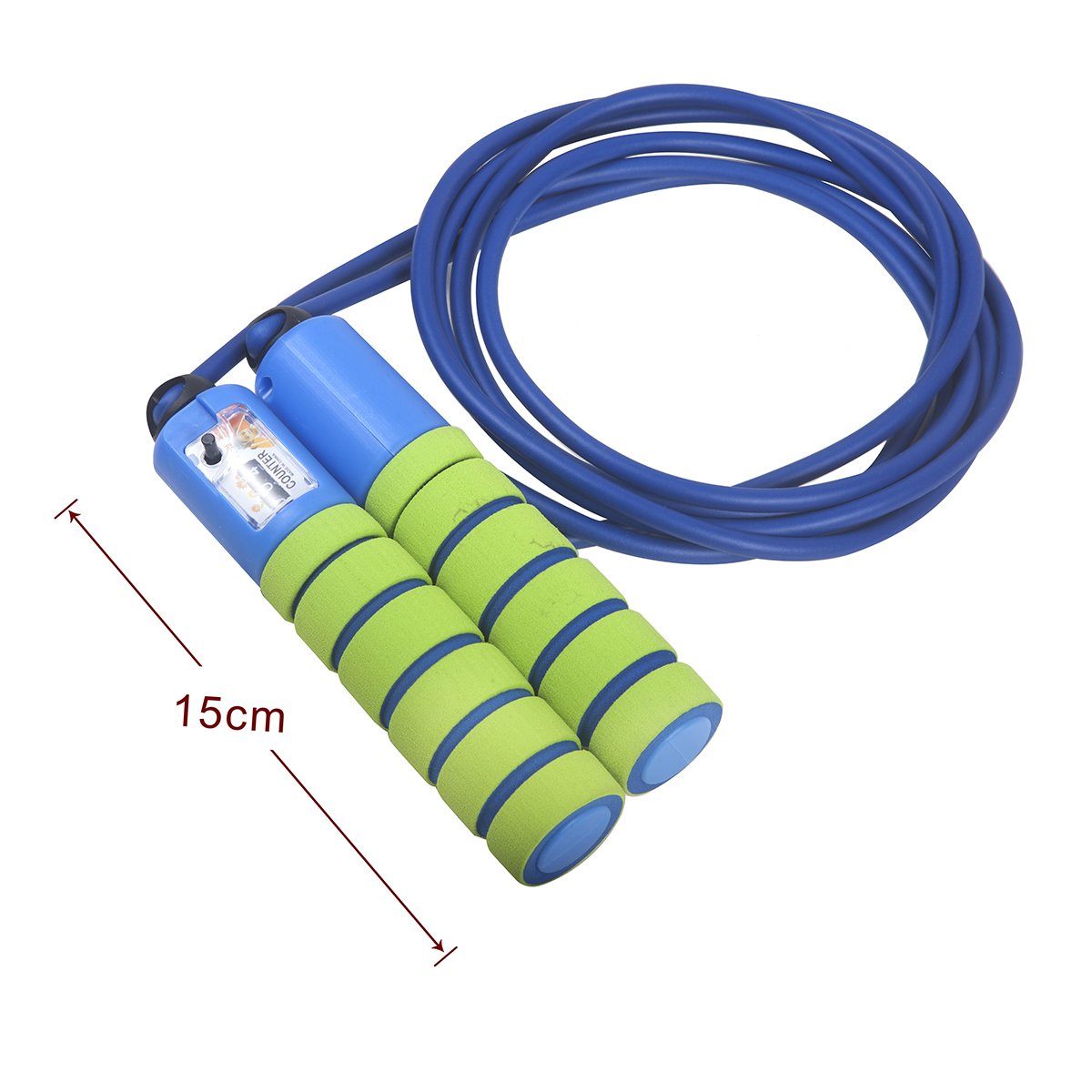 Browill Skakanka Speed Rope z licznikiem i wygodnymi i antypoślizgowymi uchwytami, lekka, skakanka do treningu, crossfitu, boksu, treningu i fitnessu