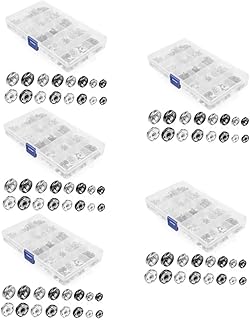 COHEALI 5 Caixas De Botão De Pressão De Metal Costurar Em Botões De Pressão De Metal Para Roupas Botões De Pressão Para Botão De Couro Para Jeans Kit De Ferramentas De Joias Botão De