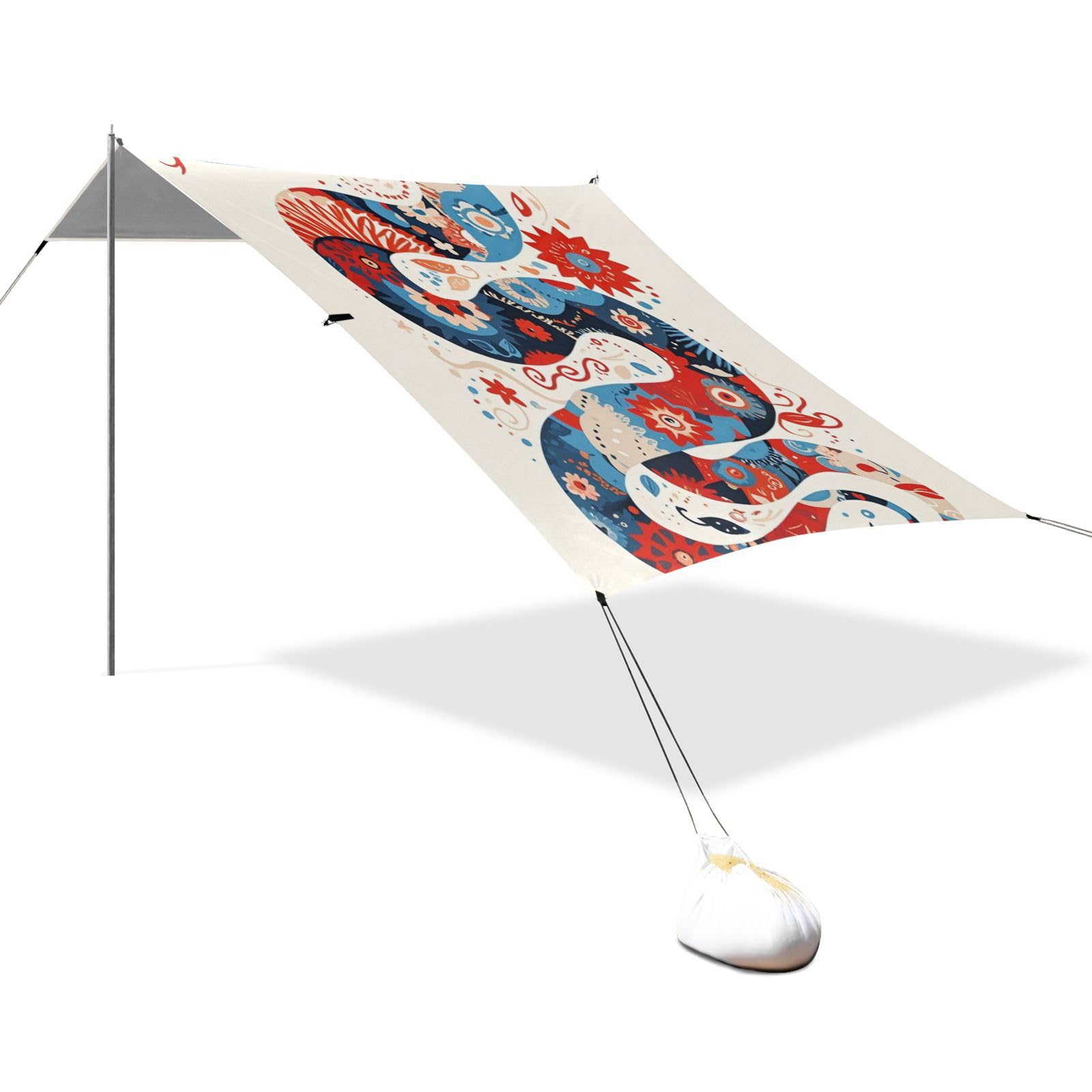 Tente de plage canopée anti-UV pour stopper la chaleur étouffante de l'été