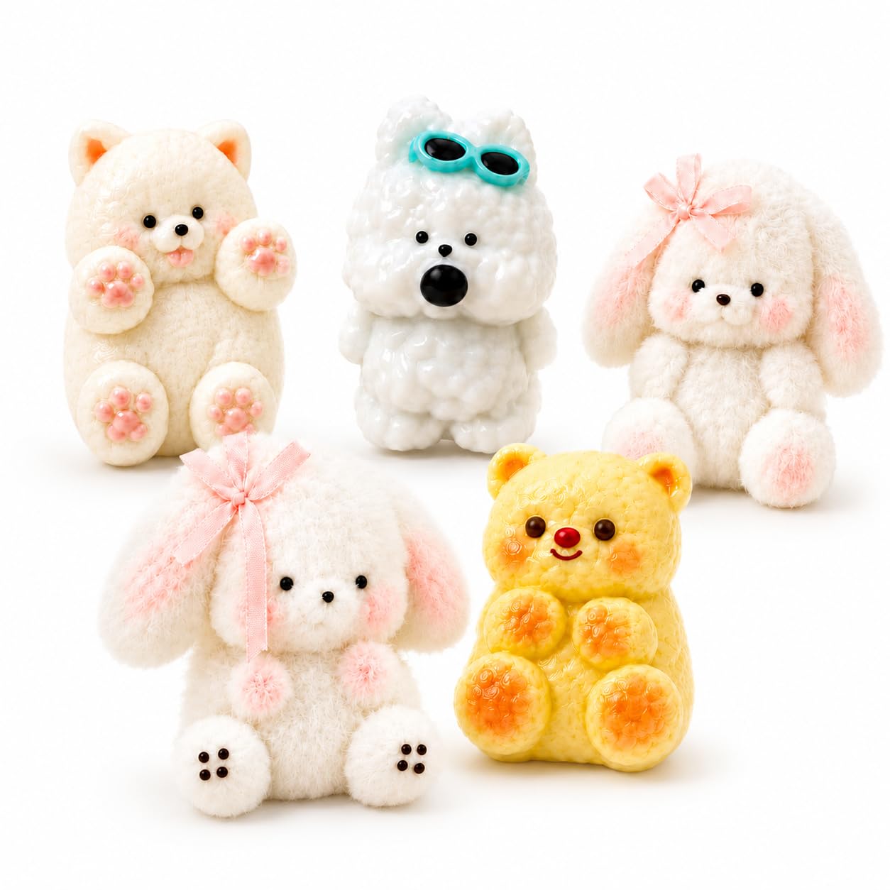 5PCS Squishy Toys Sensory Fidget Toy Set, Soft Squeeze Toys for Stress Relief, Decompression Toy Party Favors, Kids Adults Gift