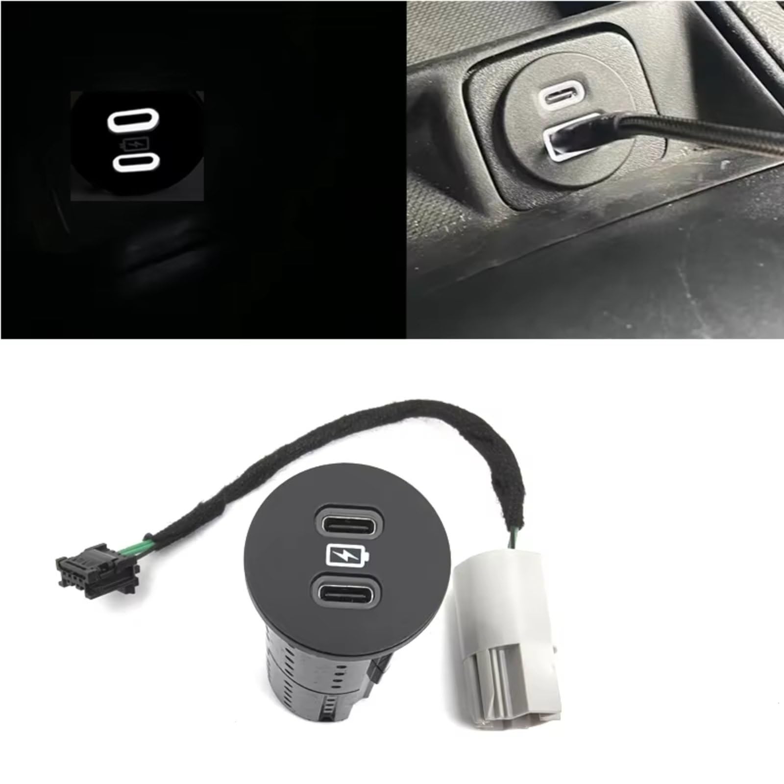 Modulo Adattatore AUX Attacco Compatibile Con Ford Per Edge Per Bronco LU5T-19J211-DA Connettore Presa Di Ricarica USB AUX Per Auto Connettore USB Aux-in