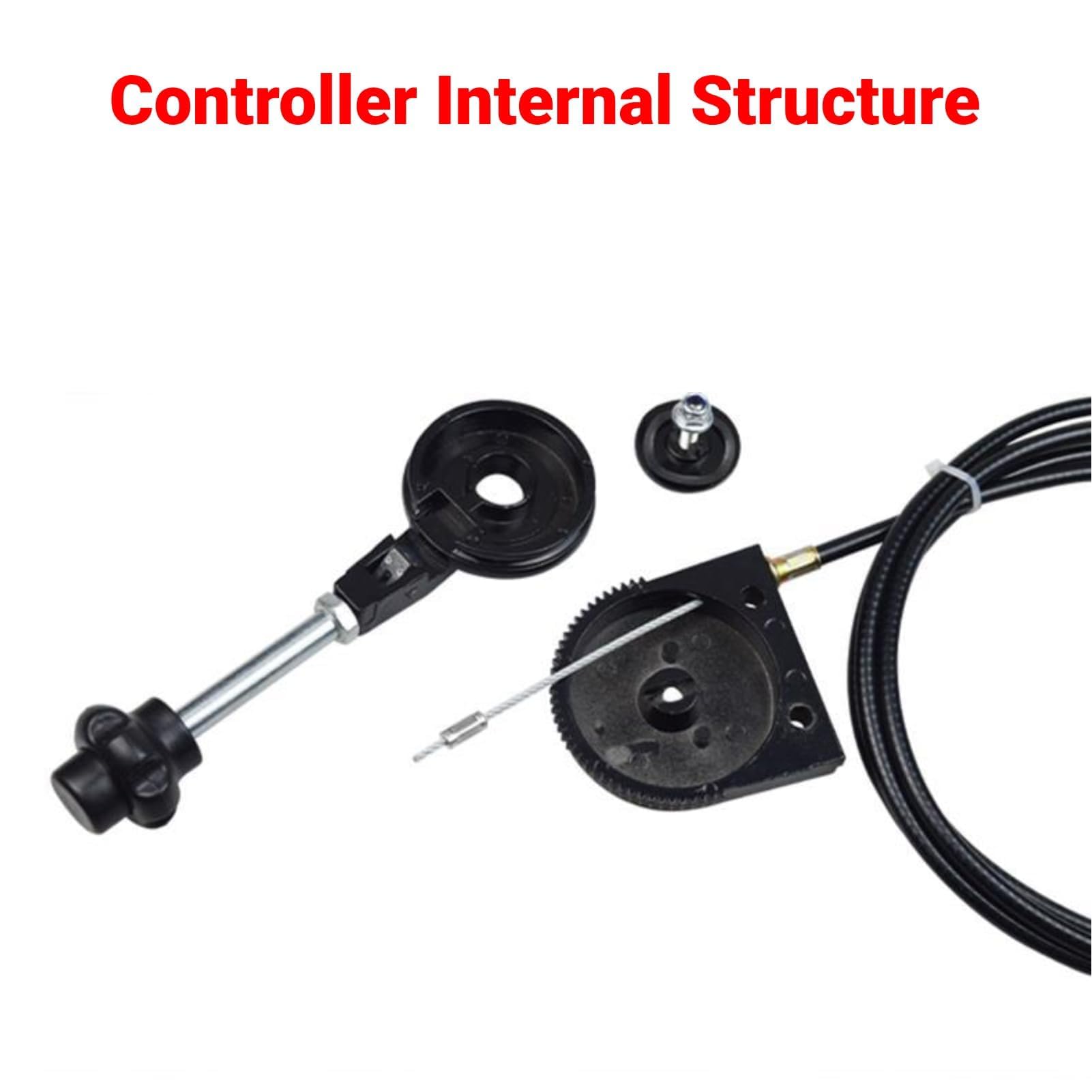 Cable de Acelerador Manual para Excavadora de 3,5 M, Cable de Control de Acelerador de Acero Inoxidable PU para Excavadora y Camión Mezclador