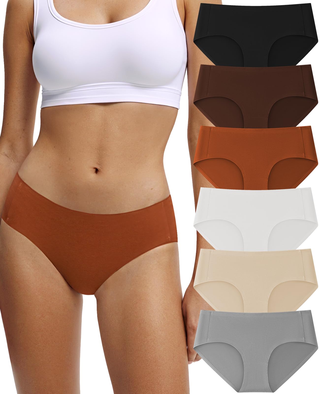 Seamless Cotton Underwear 6 Pack