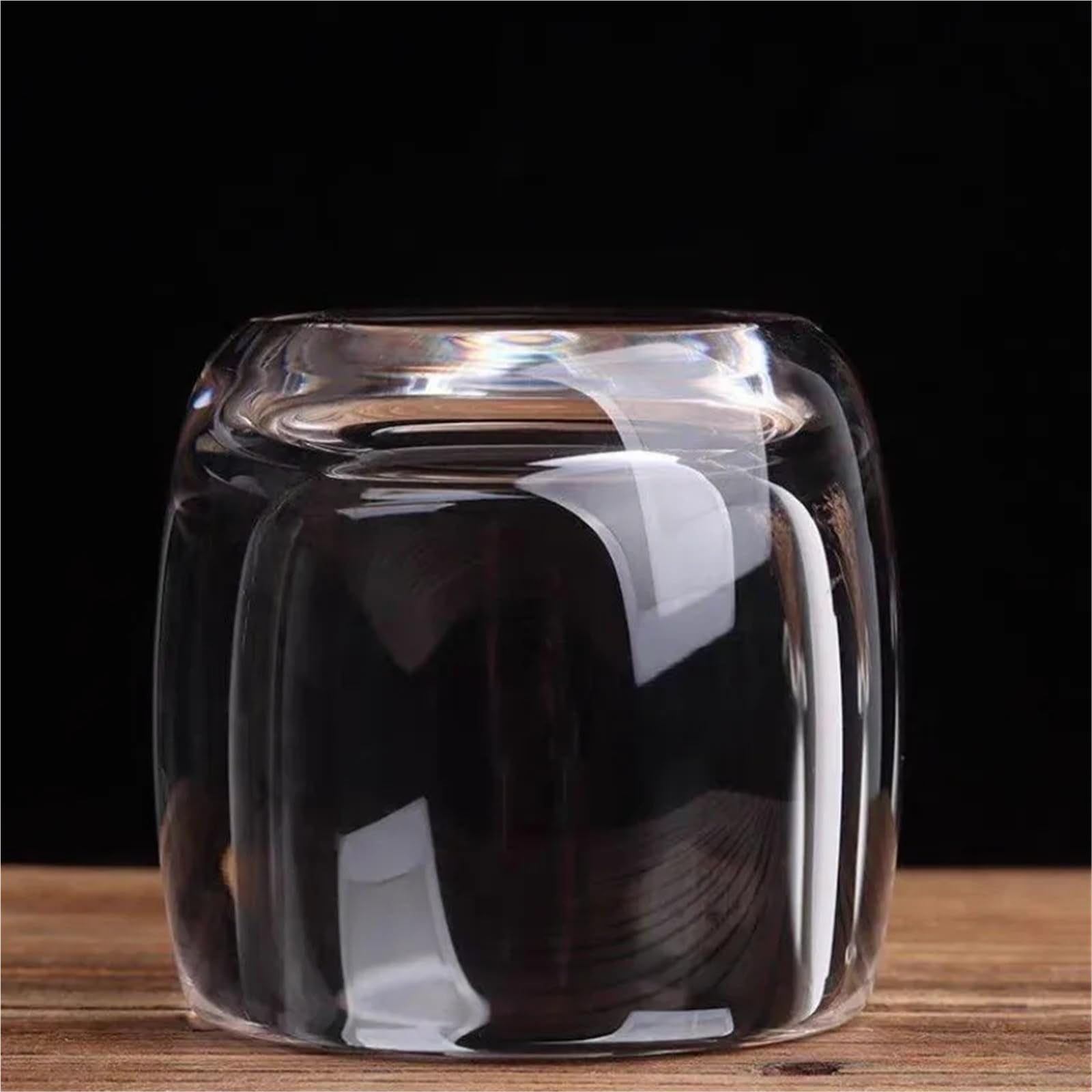 Kristallgläser 80 ml Kristall Glas Tee Tasse Verdickt Wein Tasse Transparent Master Tasse Einzelnen Tee-Set Glas Tassen Geschenke for Hochzeit(2pcs)