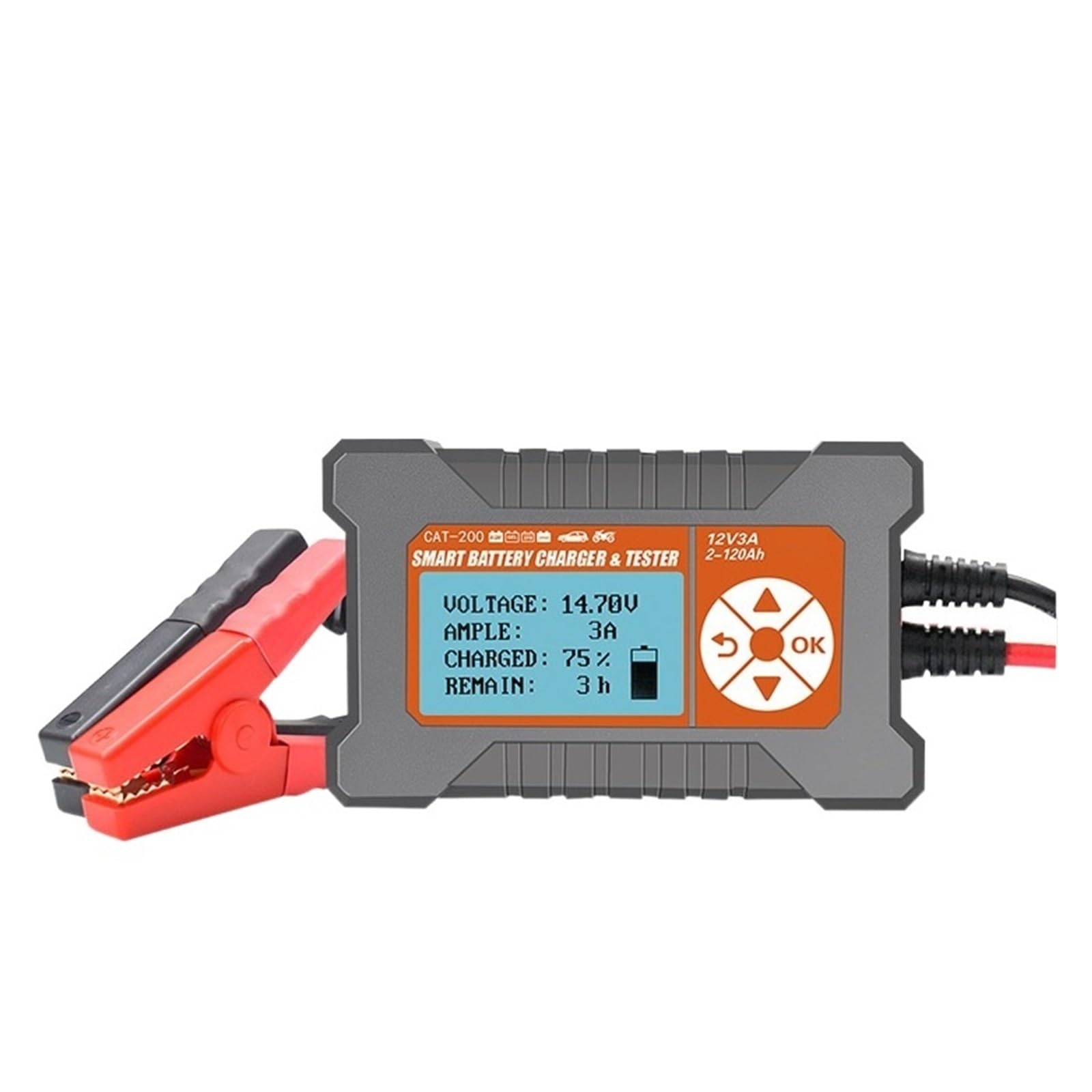 Inteligentna Ładowarka Do Testowania Akumulatorów Samochodowych Uniwersalny Tester 12V Akumulator Start-stop Szybkie Dokładne Wykrywanie