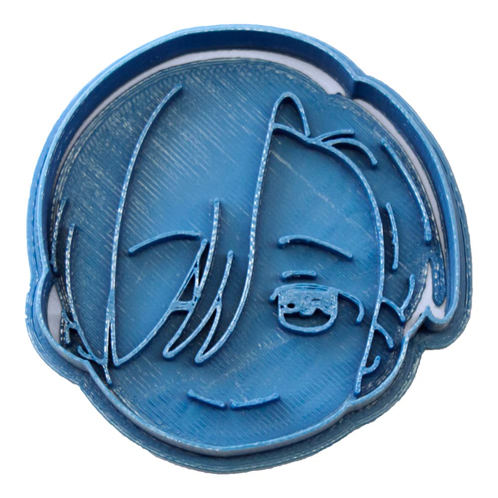 cuticuter Viktor Face Yuri on Ice Cookie Cutter, Blue, 8 x 7 x 1.5 cm