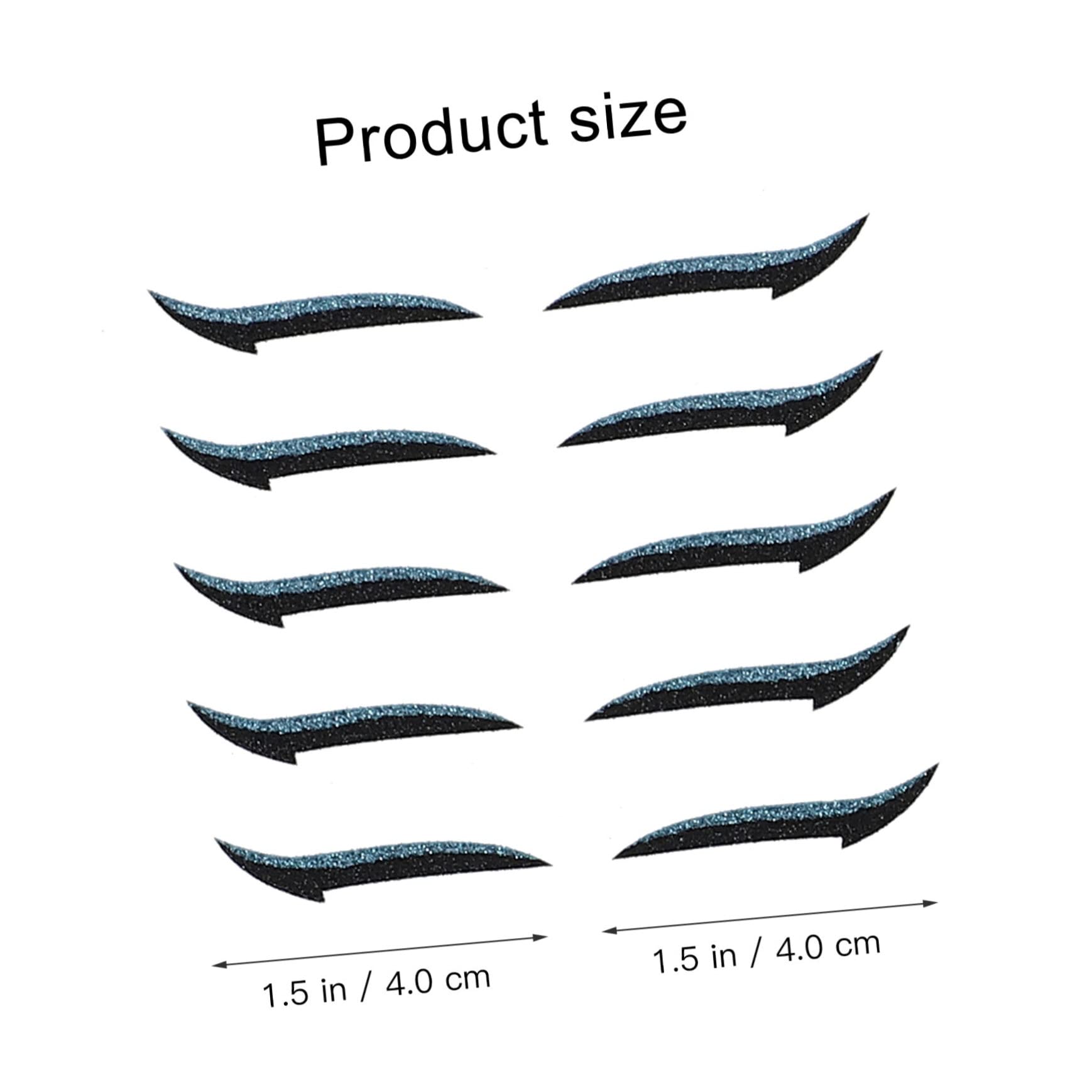 200pares Pegatinas De Delineador De Ojos Autoadhesivas De Tiras De Párpado Doble Para Maquillaje Rápido y Solución Para Ojos Pequeños y Delineado Preciso