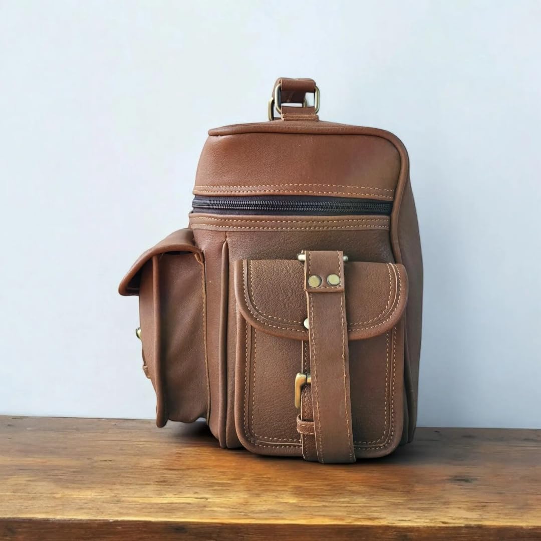 Bolsa de cuero para cámara, vintage, para hombres y mujeres, sin espejo y pequeñas cámaras réflex digitales, bolsas para fotógrafos