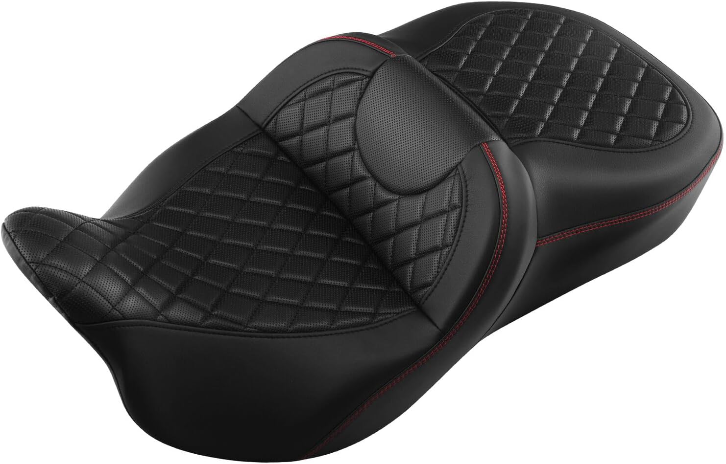 TCMT One-Piece Driver & Passenger Seat for Harley 2009-2023 Touring Road King Street Glide Electra Glide Tri Glide