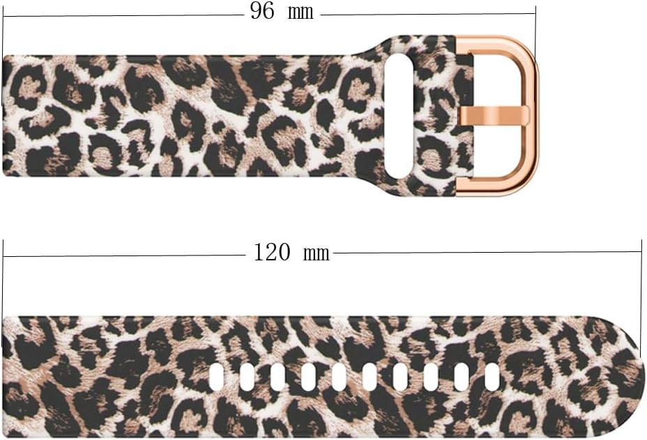 Correa para Fitpolo AR-01, silicona ajustable marrón leopardo miniatura 3