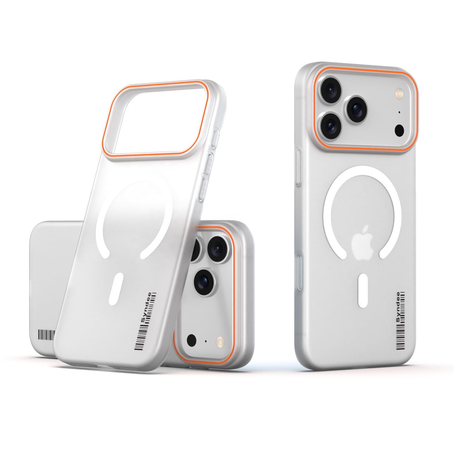 DL3 Mobilak Case Back Cover for iPhone 17 Pro Max, Sleek Frosted Translucent Back Only Compatible with Wireless Magnetic Accessories | Anti-Scratch Shockproof Phone Case