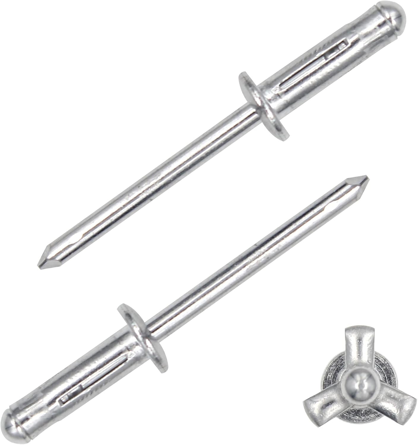 ALLCLEAN 3/16" x 5/8" TriFold Rivets Assortment 60Pcs