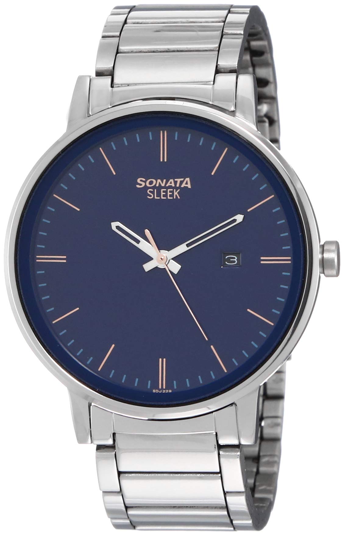 Sonata Quartz Analog Blue Dial Stainless Steel Strap Watch for Men-NS7131SM01 (B07M6Z47J6) Amazon Price History, Amazon Price Tracker