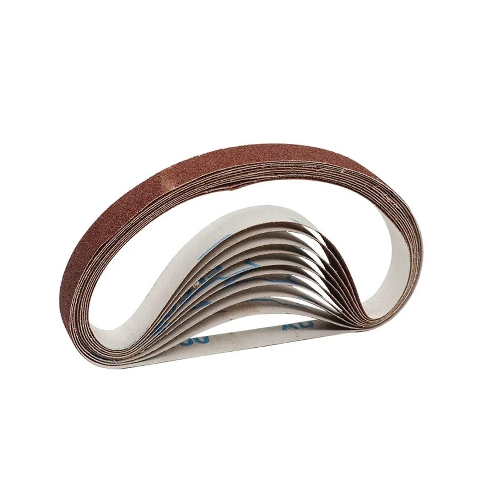 Nastri abrasivi da 50 pezzi 10x330 mm | Utilizzare for levigatrici, strumenti for lime, lucidatura di metalli morbidi in legno(Mix A)