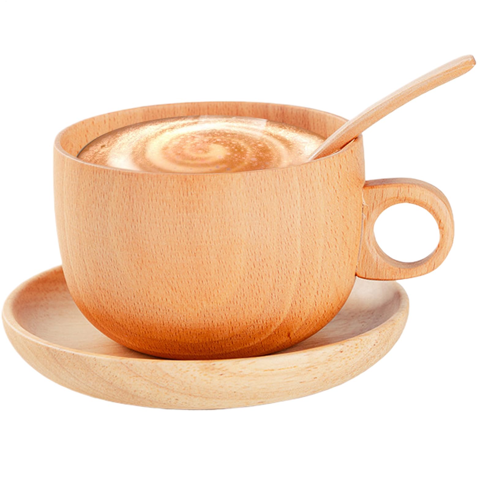 Tasse à café en bois incassable contre les brûlures aux mains