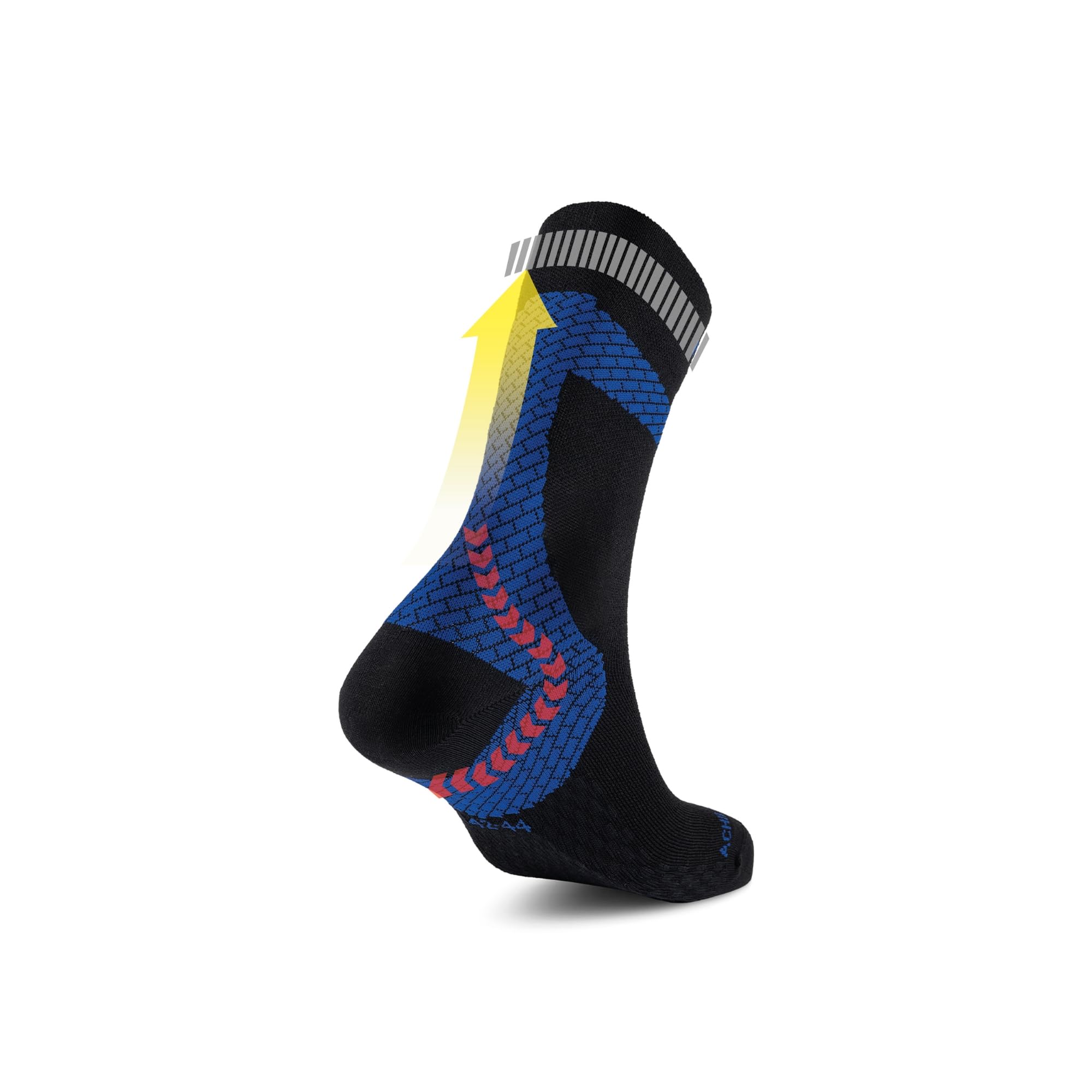 Enforma Calcetines Técnicos Tape Socks Coolmax Compresión Ergonómica Antideslizantes Fascitis Plantar Running Trail Protección Tendón Aquiles Hombre Mujer Deportes Montaña Alta Intensidad Duración