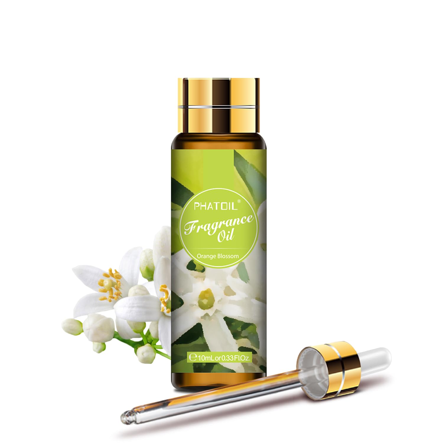 PHATOIL Aceite Esencial Azahar 10 ml, Aceites Esenciales para Humidificador, Aceite Perfumado Azahar para Aromaterapia, Difusor, Velas DIY