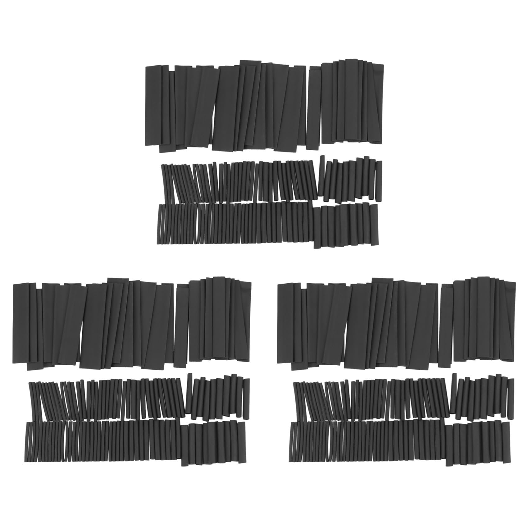 Jnchdghwa Black 381Pcs Heat Shrink Sleeving Tubing Tube Assortment Kit