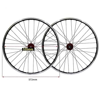 26インチ32H ディスクリム2本 Amazon.co.jp: ホイールセット MTB自転車後輪26インチ、 QR 32H