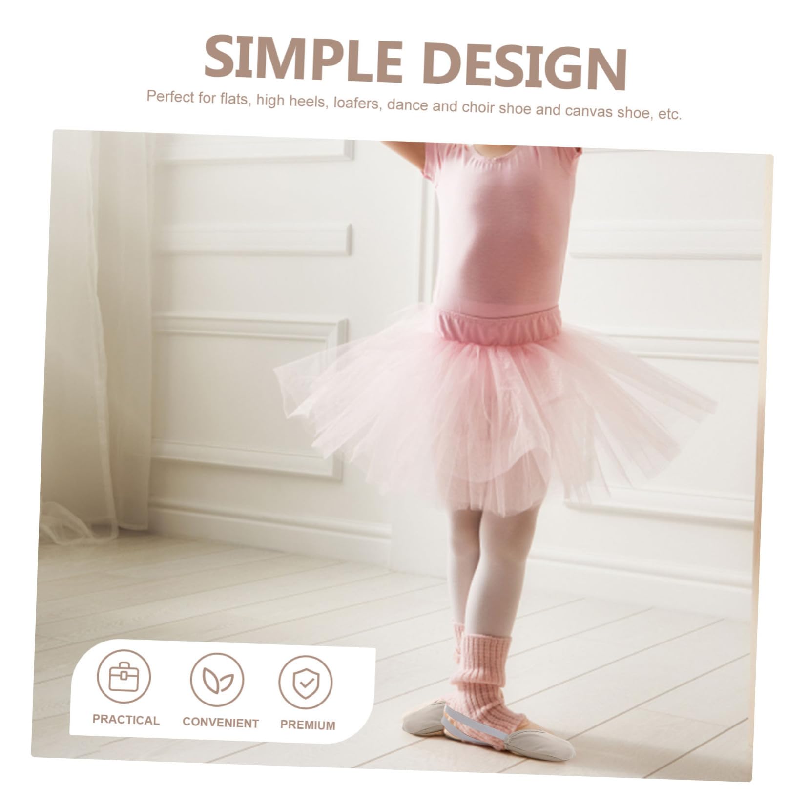 Healvian Calcetines de Ballet Transpirables para Mujer y Niña con Diseño de Sujeción el Tobillo, Tela de Algodón Beige y Buena Elasticidad para Yoga y Pilates